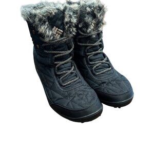 Columbia Women's Boots Size 10 Minx Shorty III Boot Black Snow Winter Waterproof